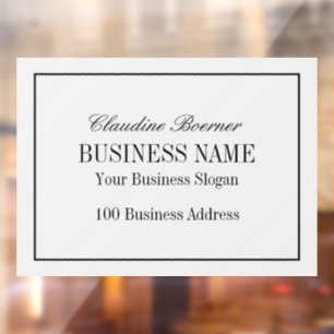 Autocollant Pour Fenêtre Clous de la fenêtre Business Home