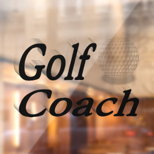 Autocollant Pour Fenêtre Coach golf