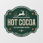 Autocollant Pour Fenêtre Coca chaud vieux mélange de mode Noël (Feuille)