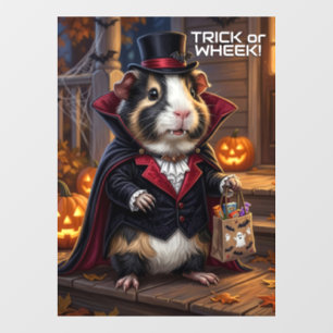 Autocollant Pour Fenêtre Cochons d'Inde Halloween, Déguisement de Chat Tour