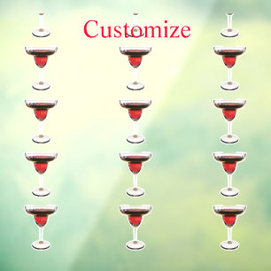 Autocollant Pour Fenêtre Cocktail Big Red Margarita Boire Thunder_Cove
