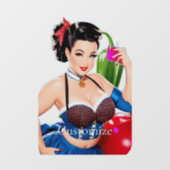 Autocollant Pour Fenêtre Cocktail Party Girl Thunder_Cove (Feuille)