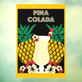 Autocollant Pour Fenêtre Cocktail Piña Colada (Feuille 3)