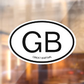 Autocollant Pour Fenêtre Code pays ovale personnalisé abréviation voiture s (Feuille 2)