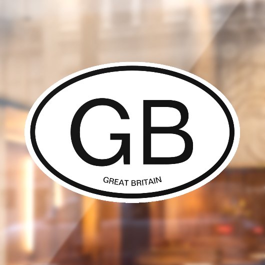 Autocollant Pour Fenêtre Code pays ovale personnalisé abréviation voiture s (Feuille 2)