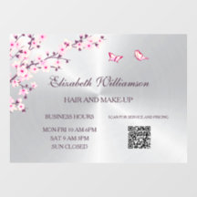 Code QR | Cherry Blossom Pink Silver Salon