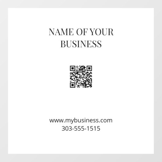 Autocollant Pour Fenêtre Code QR Clôture de fenêtre opaque (Feuille)