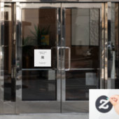 Autocollant Pour Fenêtre Code QR Clôture de fenêtre opaque (Porte de bureau)