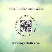 Autocollant Pour Fenêtre Code QR Clôture de fenêtre opaque (Feuille 3)