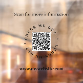 Autocollant Pour Fenêtre Code QR Clôture de fenêtre opaque (Feuille 2)