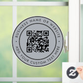 Autocollant Pour Fenêtre Code QR | Cycle d'analyse minimale de l'entreprise (Maison)