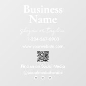 Autocollant Pour Fenêtre Code QR de la vitrine de votre entreprise sur les  (Feuille)