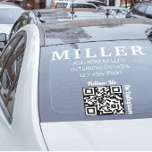 Autocollant Pour Fenêtre Code Qr de l'entrepreneur en bâtiment Simple et pr