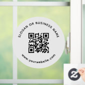 Autocollant Pour Fenêtre Code QR de l'entreprise de slogan Professionnel No (Maison)