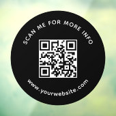Autocollant Pour Fenêtre Code QR de l'entreprise professionnelle Scannez-mo (Feuille 3)