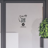 Autocollant Pour Fenêtre Code QR de logo d'entreprise simple 