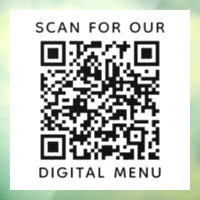 Code QR de menu numérique professionnel simple pou