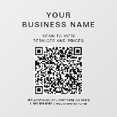Autocollant Pour Fenêtre Code QR de numérisation d'entreprise pour se conne (Feuille)