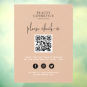 Autocollant Pour Fenêtre Code QR d'enregistrement ou de règlement de l'enre (Feuille 3)