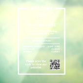 Autocollant Pour Fenêtre Code QR des heures d'ouverture professionnelles fo (Feuille 3)