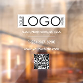 Autocollant Pour Fenêtre Code QR des informations de contact de la vitrine (Feuille 2)