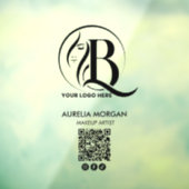 Autocollant Pour Fenêtre Code QR d'icône sociale Script Logo Maquilleuse (Feuille 3)