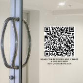 Autocollant Pour Fenêtre Code QR Entreprise Moderne