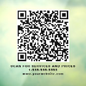 Autocollant Pour Fenêtre Code QR Entreprise Moderne (Feuille 3)
