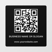 Autocollant Pour Fenêtre Code QR Entreprise Société Entreprise Professionne (Feuille)