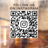 Autocollant Pour Fenêtre Code QR Instagram Promotionnel (Feuille 2)
