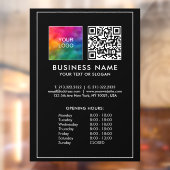 Autocollant Pour Fenêtre Code QR Logo d'entreprise Personnalisé Grandes heu (Feuille 2)