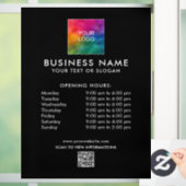 Autocollant Pour Fenêtre Code QR Logo Entreprise Moderne Personnalisé (Maison)