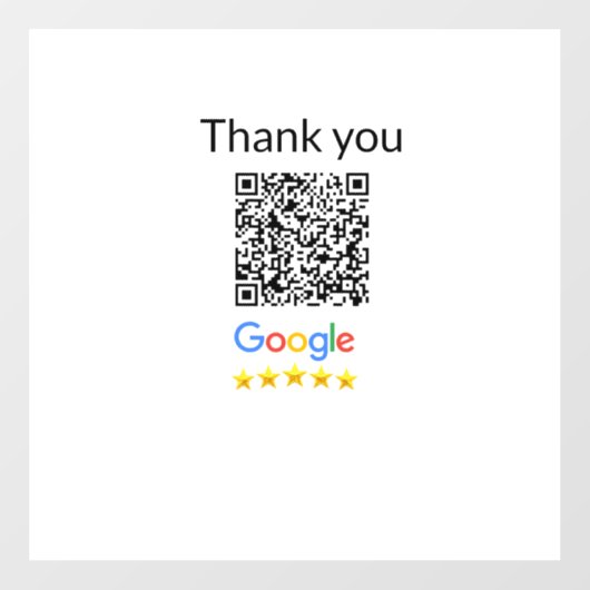 Autocollant Pour Fenêtre Code QR minimal simple ajouter un logo nom de code (Feuille)