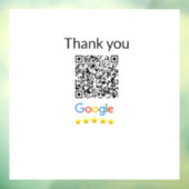 Autocollant Pour Fenêtre Code QR minimal simple ajouter un logo nom de code (Feuille 3)