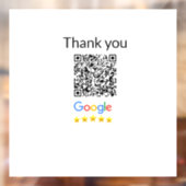 Autocollant Pour Fenêtre Code QR minimal simple ajouter un logo nom de code (Feuille 2)