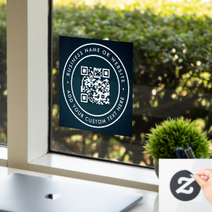 Autocollant Pour Fenêtre Code QR Moderne et élégant
