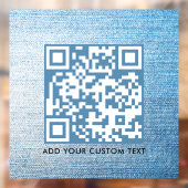Autocollant Pour Fenêtre Code QR | Moderne et élégant, scannable (Feuille 2)