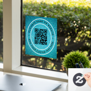 Autocollant Pour Fenêtre Code QR   Moderne et élégant scannable