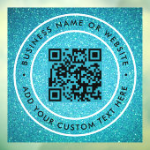 Autocollant Pour Fenêtre Code QR | Moderne et élégant scannable (Feuille 3)