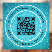 Autocollant Pour Fenêtre Code QR | Moderne et élégant scannable (Feuille 2)