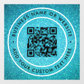 Autocollant Pour Fenêtre Code QR | Moderne et élégant scannable (Feuille)