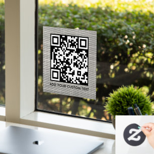 Autocollant Pour Fenêtre Code QR Moderne et élégant scannable