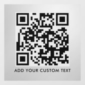 Autocollant Pour Fenêtre Code QR | Moderne et élégant, scannable (Feuille)