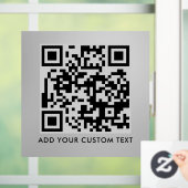 Autocollant Pour Fenêtre Code QR | Moderne et élégant, scannable (Maison)