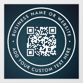 Autocollant Pour Fenêtre Code QR | Moderne et élégant, scannable (Feuille)