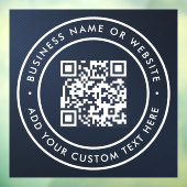 Autocollant Pour Fenêtre Code QR | Moderne et élégant, scannable (Feuille 3)