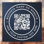 Autocollant Pour Fenêtre Code QR | Moderne et élégant, scannable (Feuille 2)