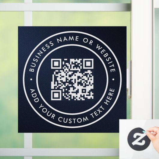 Autocollant Pour Fenêtre Code QR | Moderne et élégant, scannable (Maison)