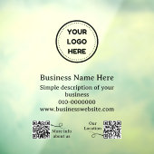 Autocollant Pour Fenêtre Code Qr Moderne pour la Promotion d'Entreprise sur (Feuille 3)