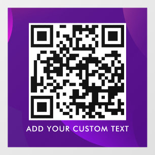 Autocollant Pour Fenêtre Code QR Moderne Simple Élégant Scannable